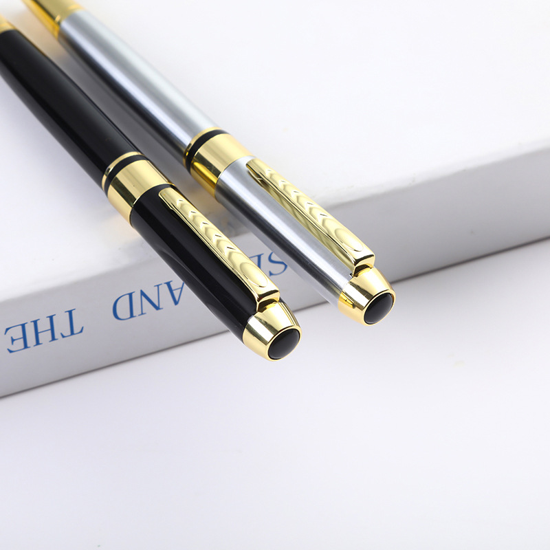 En stock pluma clásica pluma de regalo de negocios pluma de metal de alta gama publicidad logotipo láser firma pluma práctica image 4