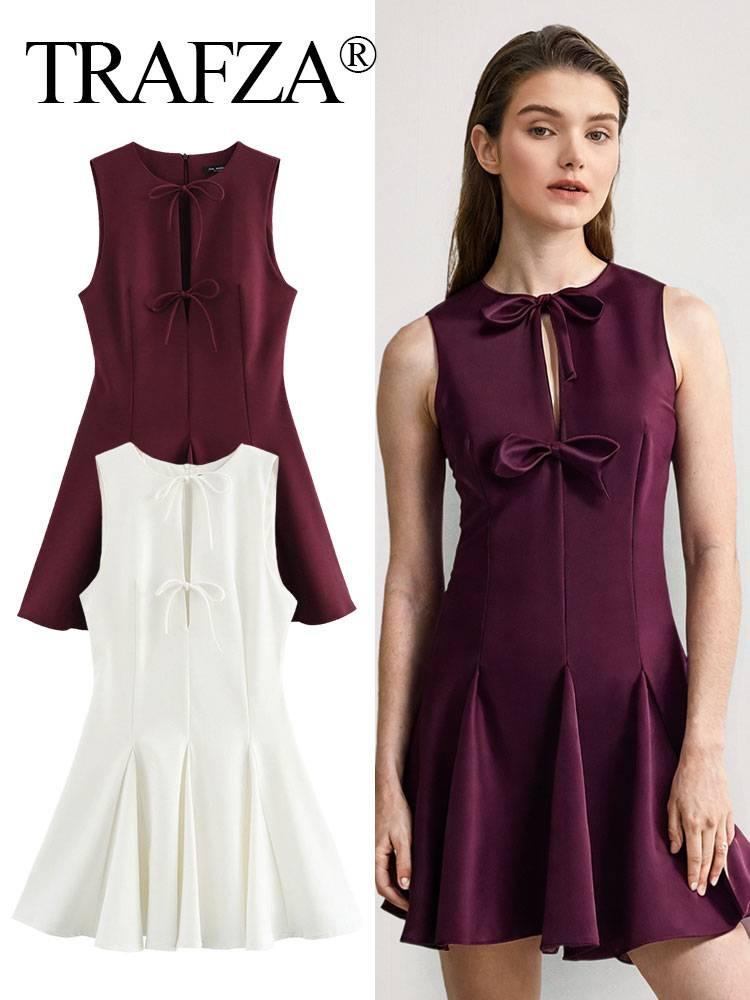 summer sexy dress with bow