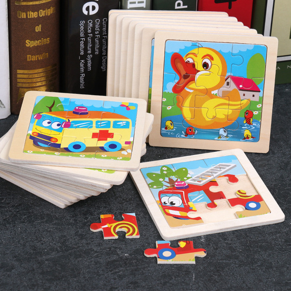 Wooden brainteaser for kindergarten