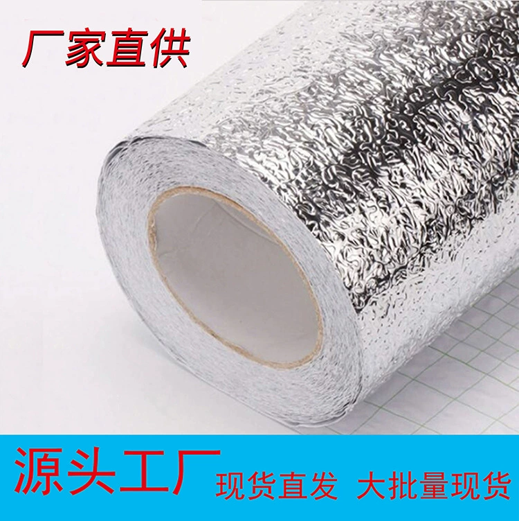 Кухонные маслостойкие наклейки, термостойкие самоклеящиеся наклейки на стену, водостойкие противообрастающие наклейки для шкафа, коврик для плиты, самоклеящиеся наклейки на стол, из алюминиевой фольги