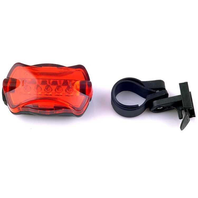 Oferta especial bicicleta de montaña bicicleta de carretera bicicleta trasera bicicleta luz trasera mariposa luz trasera 5led luz de advertencia