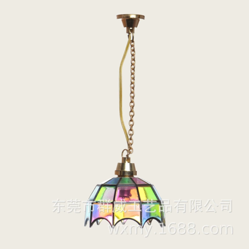 Кукольный домик аксессуары dollhouse лампа мини миниатюрный симулятор лампа люстра светодиодные светильники оптом