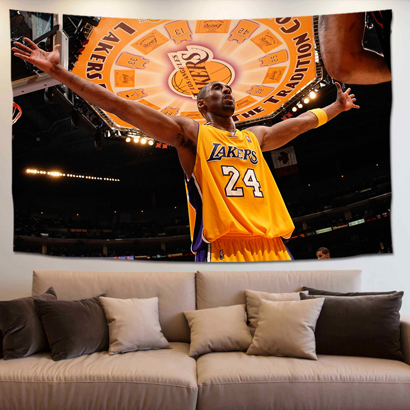 篮球潮流外贸挂毯电影海报大号挂毯卧室家用装饰背景布卡通挂布