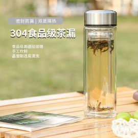 栢士德尼邦双层杯320ml高硼硅双层防烫玻璃杯BST-115