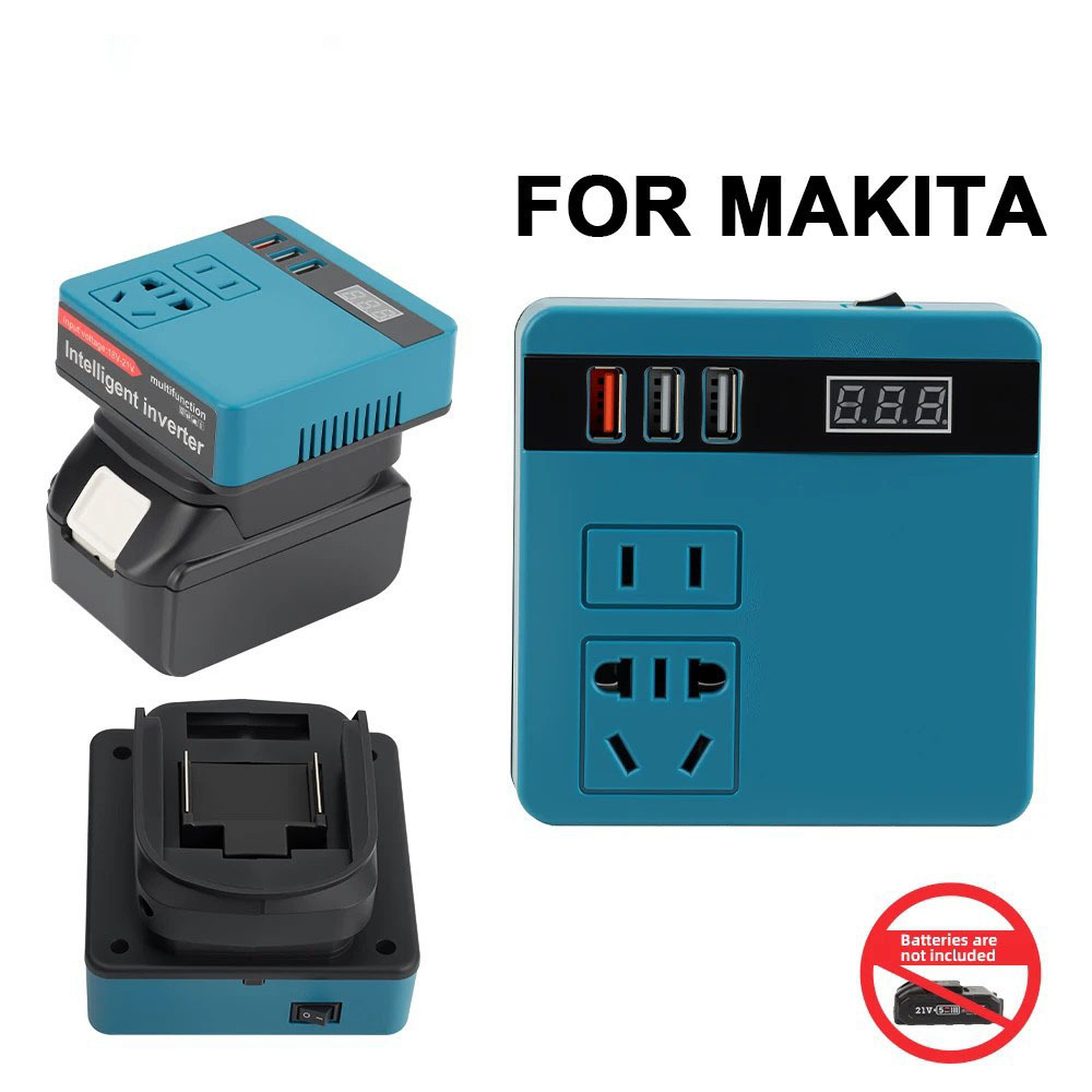 Inverter de batería de litio Inverter de batería de litio AC220V / DC5V / 12V Inverter de trabajo al aire libre