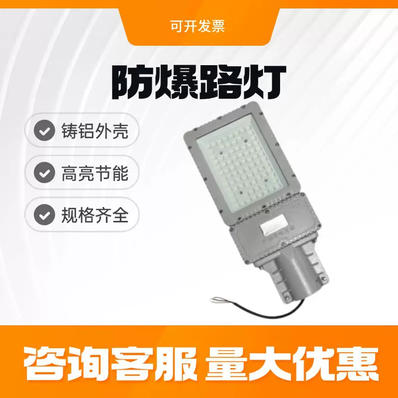 LED防爆路灯马路加油站隔爆灯路灯头100W200W电源投光灯防爆认证