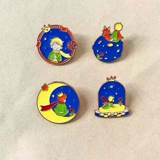 小王子周边金属胸针可爱日系动漫胸章饰品情侣生日礼物狐狸徽章