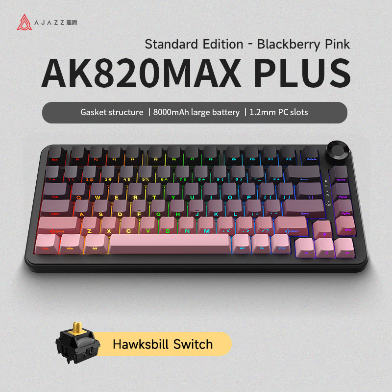 黒爵ak820max三型機械キーボード無線ホットプラグ|undefined