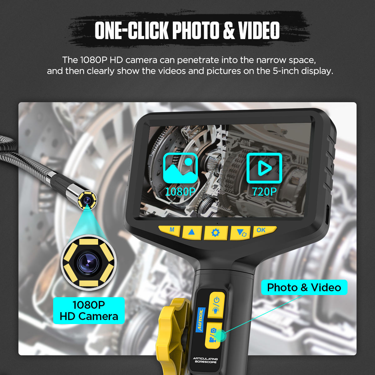 AUTOOL SVB305 Car Inspection Borehole Camera Diagnosis Tools