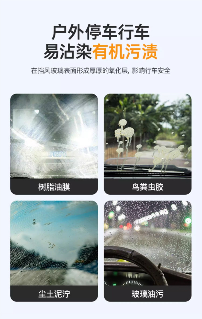 Glass Cleaner That Resists Freezing at Minus 40 Degrees, Removes Oil Film and Insect Residue from Cars in Winter, Powerful Cleaning Agent