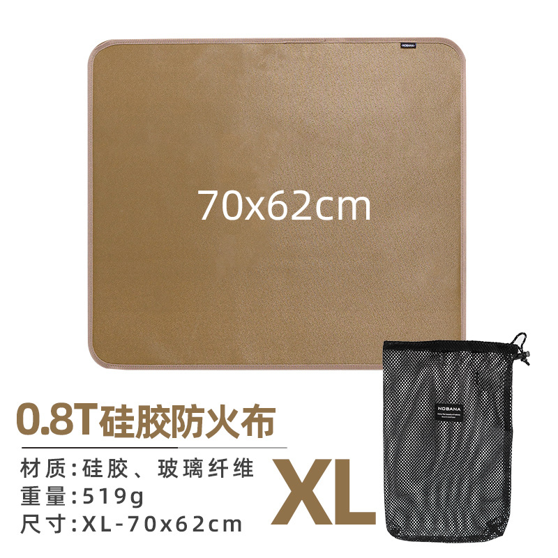 Acampar al aire libre paño ignífugo almohadilla de aislamiento retardante de llama de alta temperatura de silicona resistente fibra de vidrio barbacoa fuego manta anti-escaldadura estera de mesa