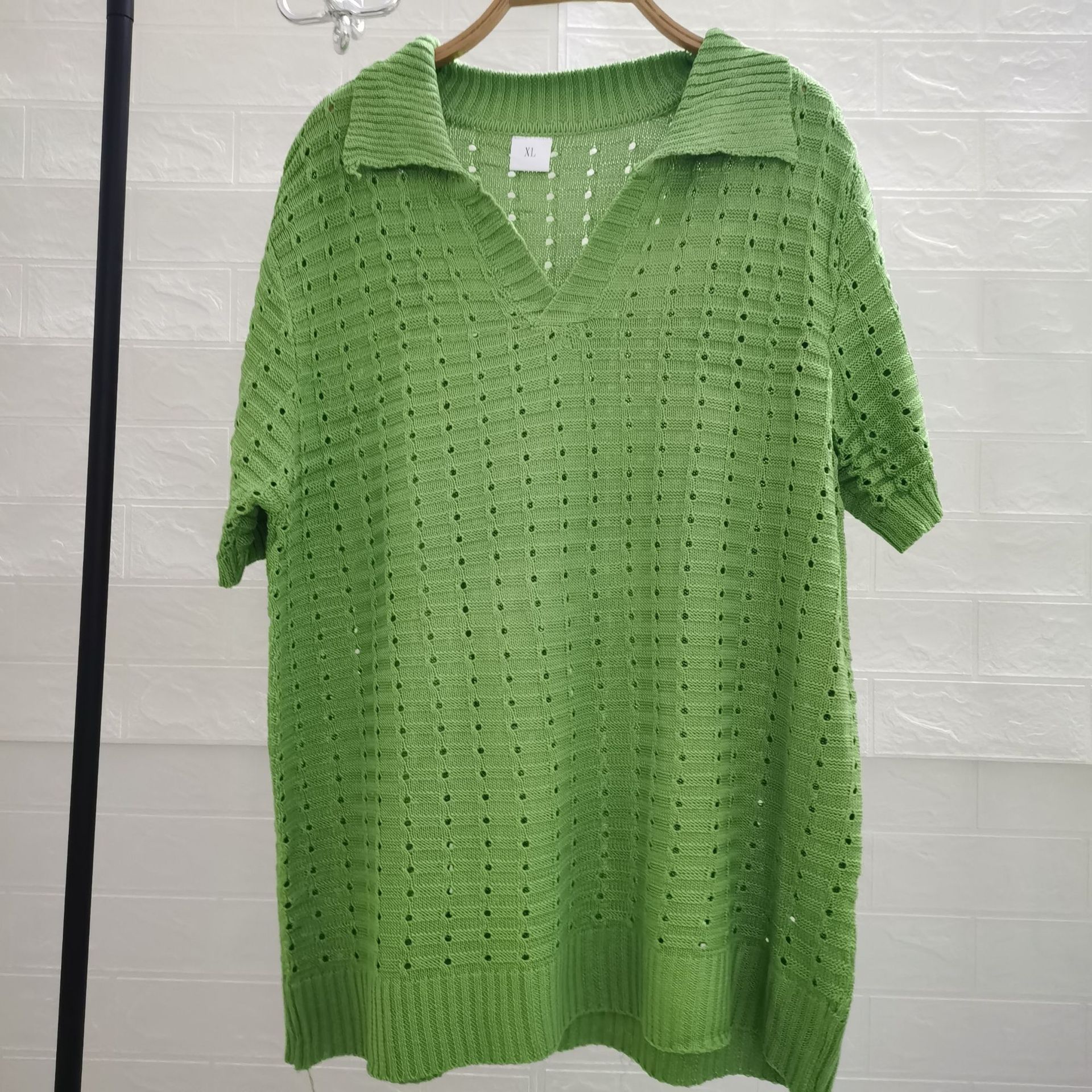 Patchwork Design Women's Solid Color Patchwork T-shirt Men's Clothing