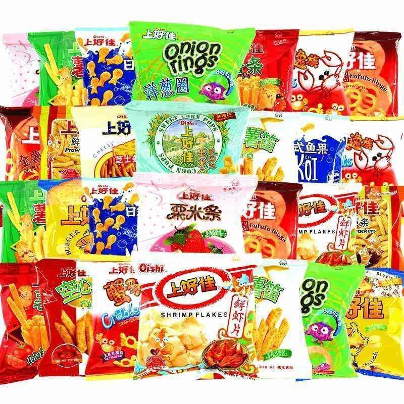 Shanghaojia エビせんべい、エビせんべい、ポテトチップス、50 パック、10 パック、オニオンリング、ギフトパック、子供用スナック、卸売|undefined