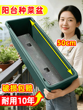 阳台种菜专用盆长方形塑料花盆家用蔬菜种植箱神器草莓盆栽长条槽