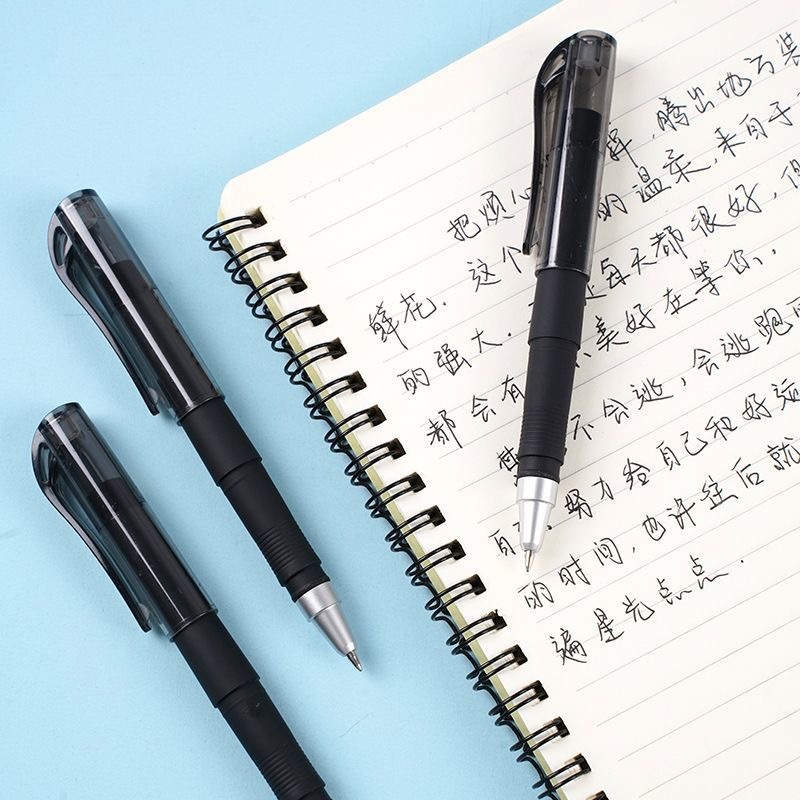 便携式随身口袋笔复古黑色中性笔签字笔黑短款迷你小巧小号简易笔|undefined