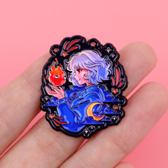 哈尔的移动城堡胸针卡通金属徽章创意包包饰品勋章服装胸针配饰