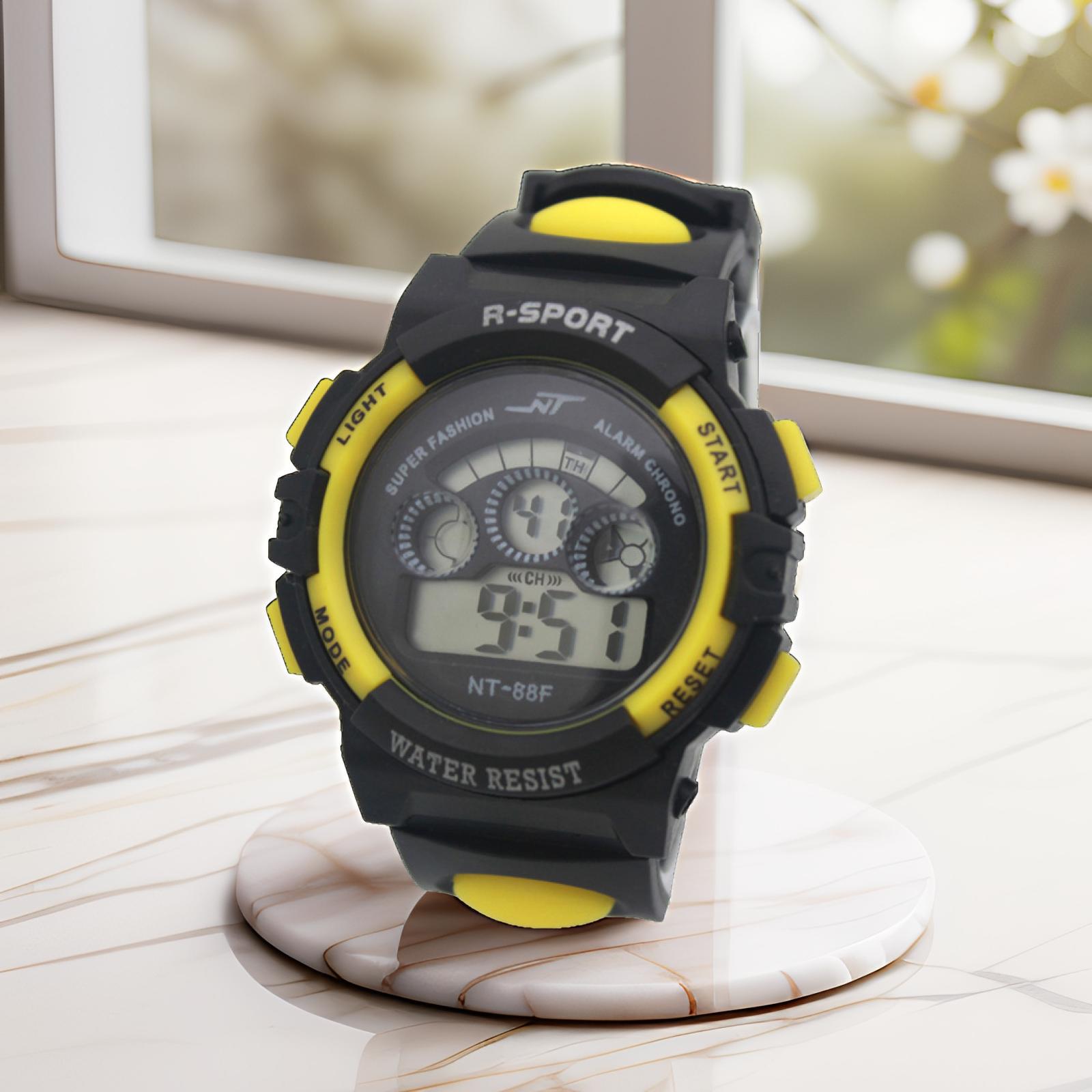 Estudiante reloj electrónico reloj hombres niños y niñas multifuncional colorido luz luminoso reloj Internet Celebrity Watch