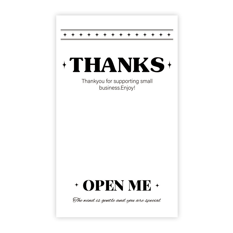 Spot al por mayor rectángulo gracias a la pegatina de sellado de la caja del avión