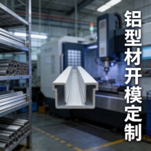 铝型材开模定制铝管卡槽U型槽弯管挤压铝合金异框架切割CNC件加工