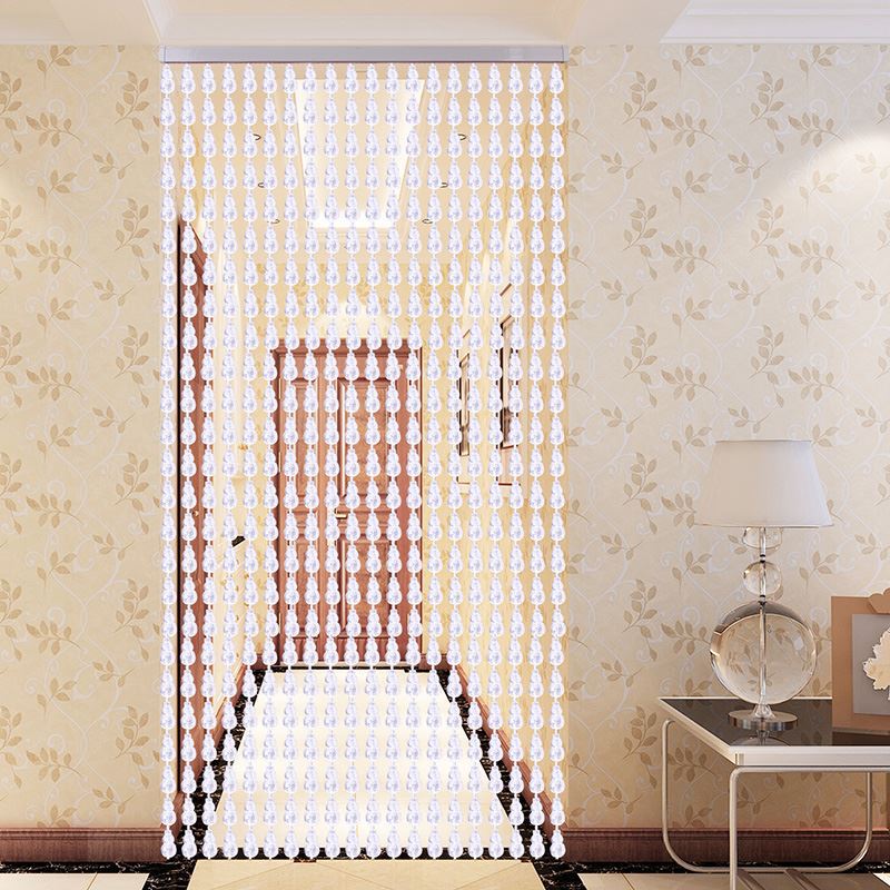 Bead Chain Curtain Pearl Partition Curtain Door Curtain Beaded Door to Door Hanging Curtain Beads Household Purple Toilet Bedroom Door