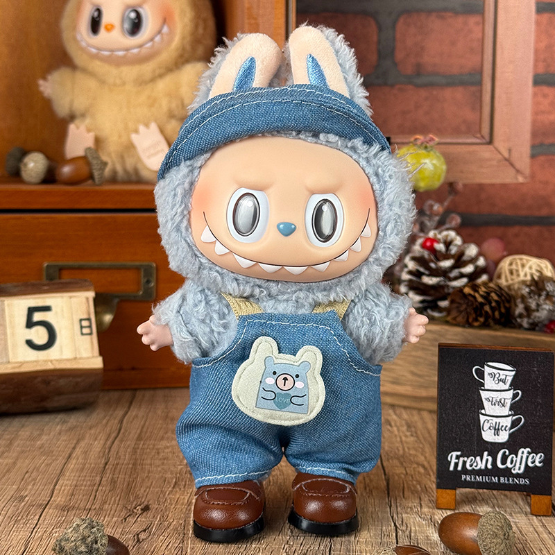 Labubuの子供服に適しています。布の服は17cm一二三代のセットの小さいアクセサリーに座っています。|undefined