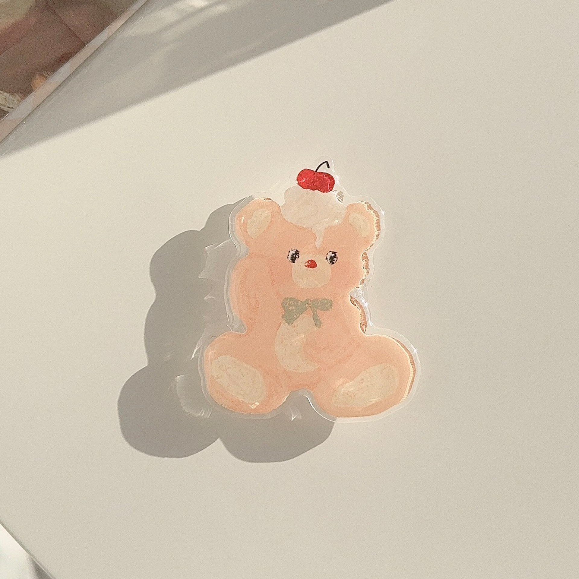 韓系ins犬熊スタンドアニメ伸縮折り畳みかわいい動物はリンゴ華為怠け者スタンドを適用する