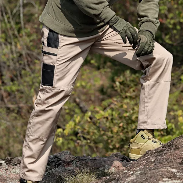 Amazon In-Stock Spring and Autumn Outdoor Tactical Men's Multi-Pocket Durable Pants Loose Military-Style Breathable Wear-Resistant Pants