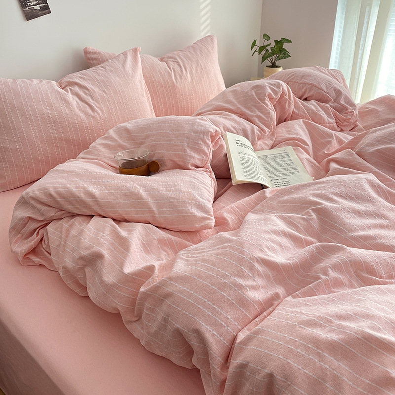 Madre y bebé clase A cama de cuatro piezas de algodón puro desnudo dormir cation engrosado sábanas de cama dormitorio Kasa tres 4 piezas de cama