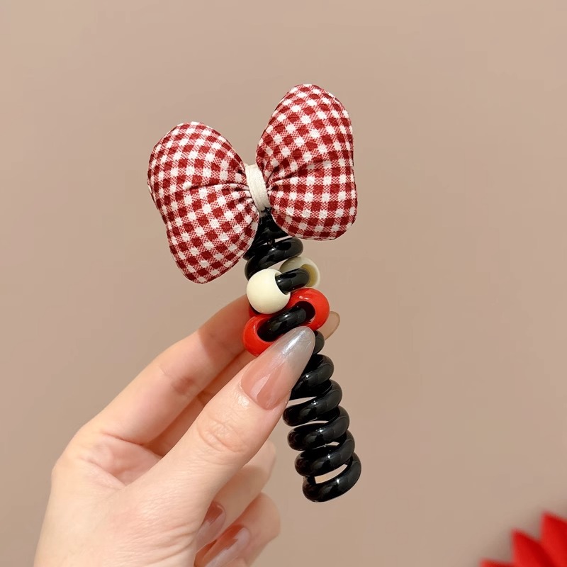 Flores para niños arco línea telefónica anillo de cabello cola de caballo burbuja trenzada cuerda de cabello artefacto para niñas atar cabello cuerda de cabello