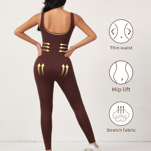 Body Shaping Bodysuit Postpartum Abdominal Binder Waist Cincher Body Shaping Hip lifter Bra Cup Push-up Bodysuit Long Pants Tight Bodysuit