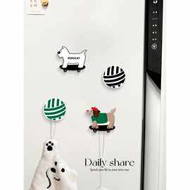 腊肠狗冰箱贴磁吸挂钩2026新款吸铁石卡通可爱磁力贴家用磁贴粘钩