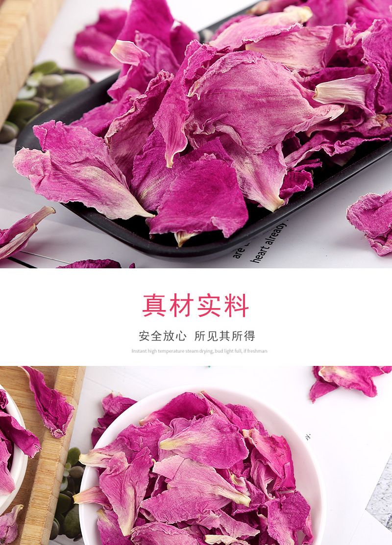 Peony Petals (Paeonia suffruticosa) — Dried Flower Tea, 500g Bulk Loose Petals in use