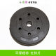 Environmental protection dumbbell plate universal barbell plate small hole 5kg home fitness equipment pvc black heavy weight weight plate