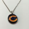 Retro football necklace, American style