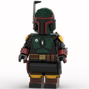 Cross-Border Moc-127778 One of the Most Feared Bounty Hunters Megafigure 3127 Particles