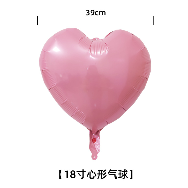 18 pulgadas amor globo de aluminio boda Día de San Valentín Día de Año Nuevo decoración suministros sala de bodas en forma de corazón globo de papel de aluminio