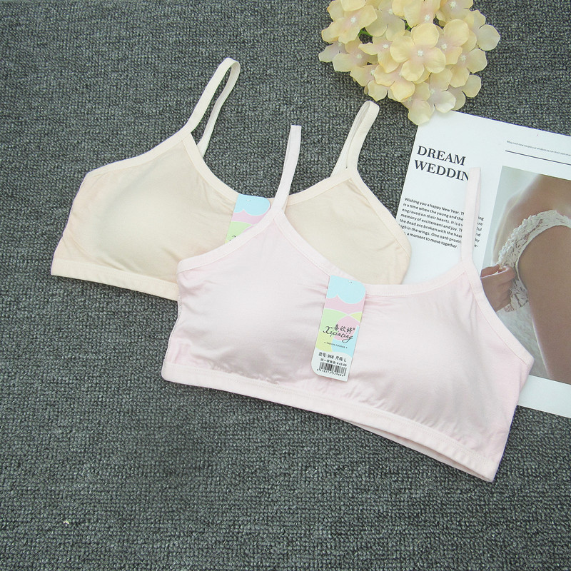 Xi Xinting 968 Underwear Women's Thin Underwear for Students Junior High School Underwear Sports Vest Women's Fixed Cup Breathable Hole Xi Xinting 968 Underwear Women's Thin Underwear for Students Junior High School Underwear Sports Vest Women's Fixed Cup Breathable Hole