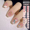 Nail stickers, short colored nude mini-skirt, fake nails for manicure, ready-made product, wholesale, internet celebrity