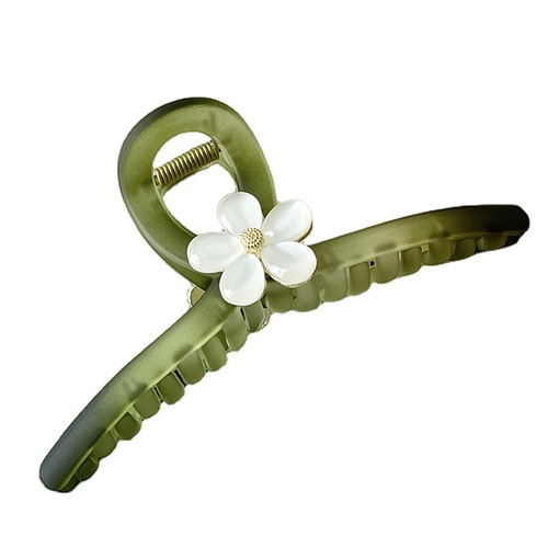 Fashionable flower grabber female large size Korean high-end hairpin hair clip temperament back head hair shark clip