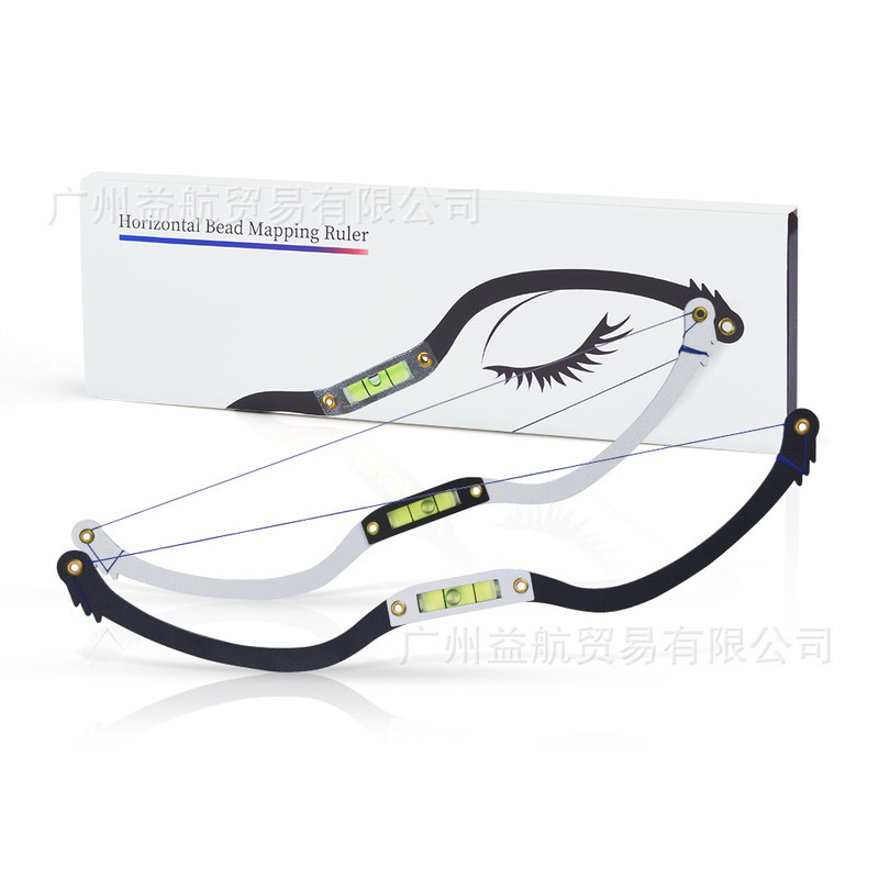 Tattoo embroidery horizontal positioning instrument eyebrow design artifact semi-permanent tattoo eyebrow thrush measurement balance eyebrow card symmetrical eyebrow ruler