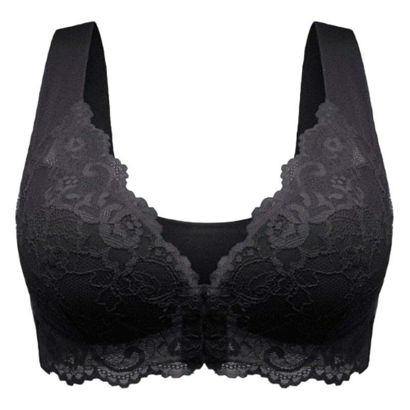 Comercio exterior transfronterizo sujetador europeo y americano de pecho grande sujetador de encaje sujetador sujetador con hebilla delantera sujetador ropa interior de mujer sexy