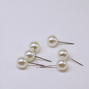 Pearl pin white pearl female sweet pearl ball pin 14mm pearl brooch direct manufacturers