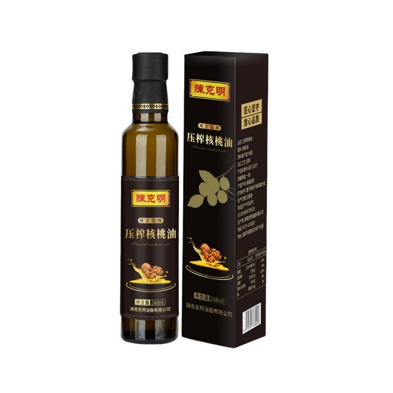陈克明有机核桃油500ml*2DHA一级物理压榨商用礼盒装厂家直销批发|undefined