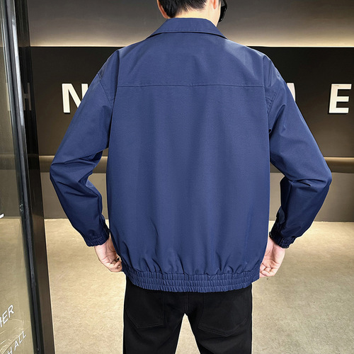 New Style Fashion Minimalist Jacket for Men - Spring and Autumn Season New Loose Casual Collar Short Jacket for Men