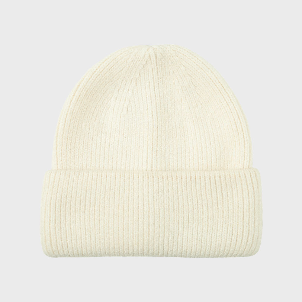 Autumn Winter New Pure Cashmere For Women, Warm Double-Sided Thick Versatile Casual Hat, Stylish Solid Color Knitted Hat_voghion.com