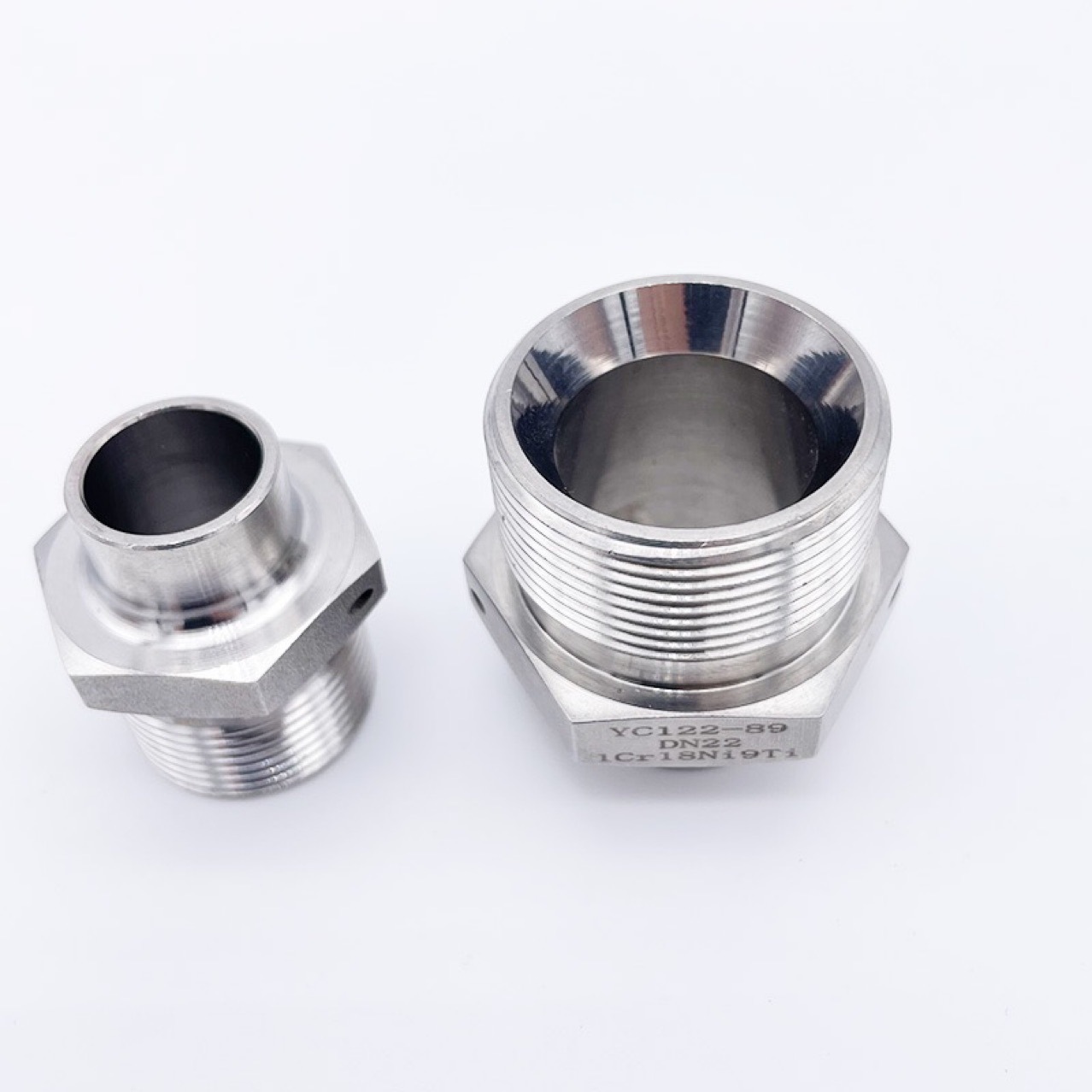 37度60度直通接头304不锈钢Y5781-89运标QJ2889.1-89航空YC125-89