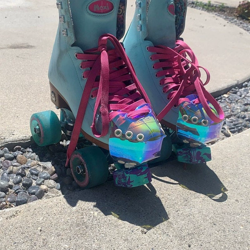 В наличии трансграничные горячие продажи роликовые коньки носок защитный чехол лазерный ПВХ роликовые коньки носок защитный чехол