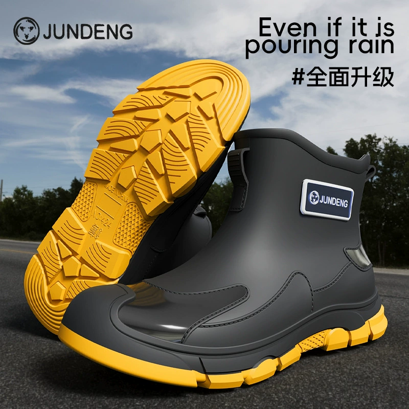 Ankle Work Boots, Unisex Short Cylinder, Wear‑Resistant Non‑Slip, Optional Cotton Lining, Sizes 35–44