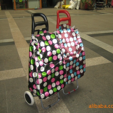 直销 超市购物车折叠老年买菜 拉杆车手拉式行李车 加印logo定 制