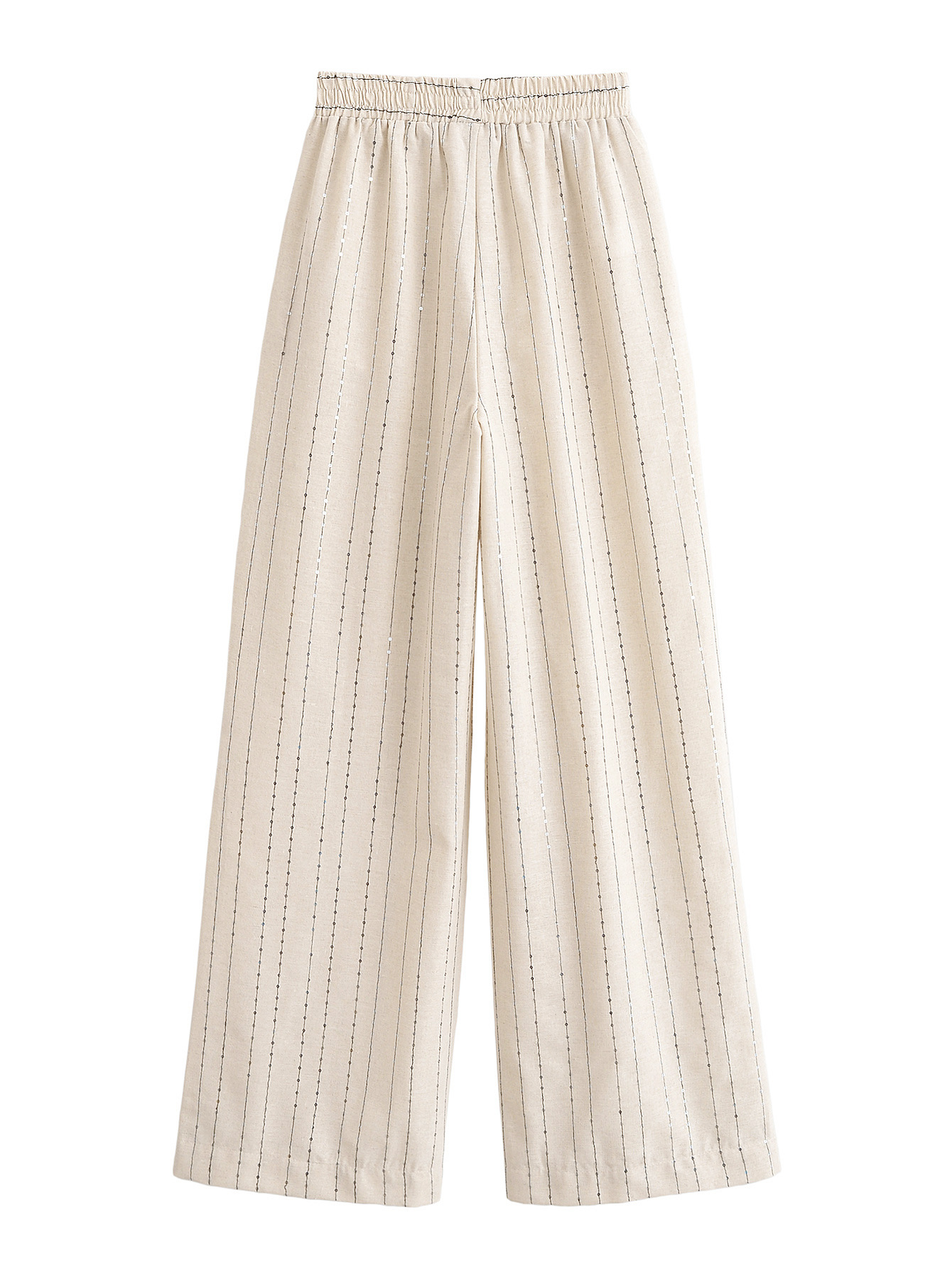 GraceChic Za Cross-Border Women's New Set Blazer + Sequin Striped Casual Pants_voghion.com